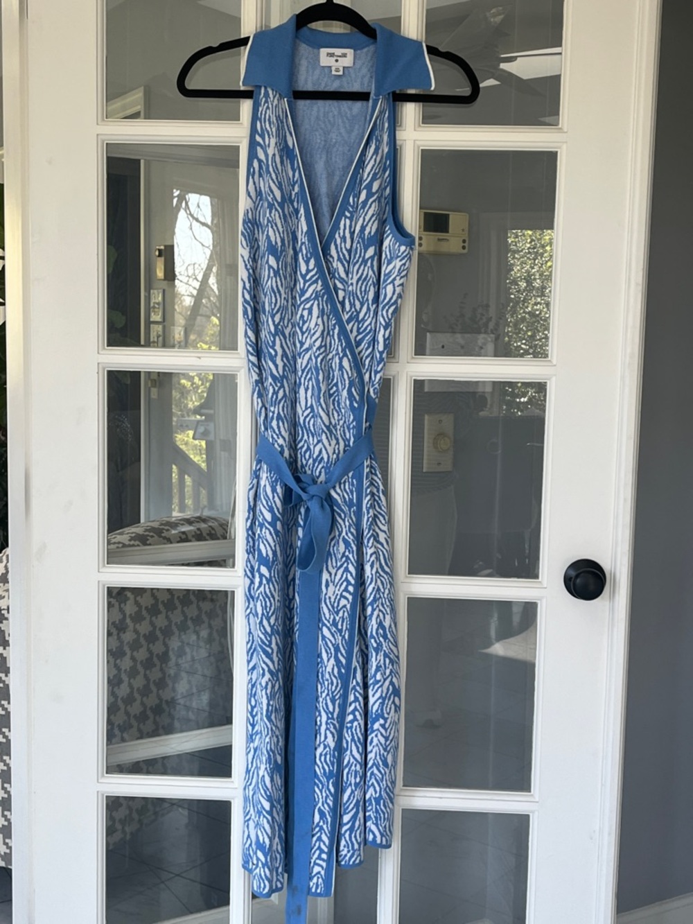 Diane Von Furstenberg For Target Blue/White Wrap Dress Size XXL NWOT - Picture 3 of 5